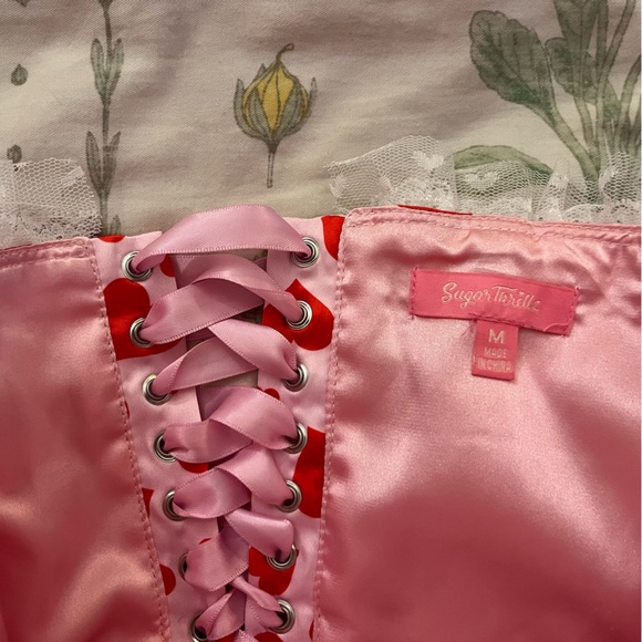 Sugar Thrillz heart print corset top - Picture 6 of 6